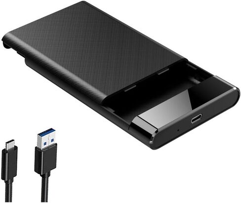 2.5'' External Hard Drive Enclosure USB 3.0 to SATA III Tool-Free External Hard Drive Case for 7mm/9.5mm 2.5 inch SSD HDD with UASP Compatible with WD Toshiba Samsung Hitachi PS4 PC TV in Kuwait