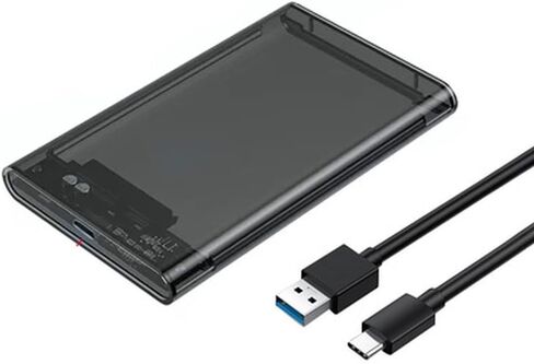 2.5'' External Hard Drive Enclosure USB 3.0 to SATA III Tool-Free External Hard Drive Case for 7mm/9.5mm 2.5 inch SSD HDD with UASP Compatible with WD Toshiba Samsung Hitachi PS4 PC TV in Kuwait