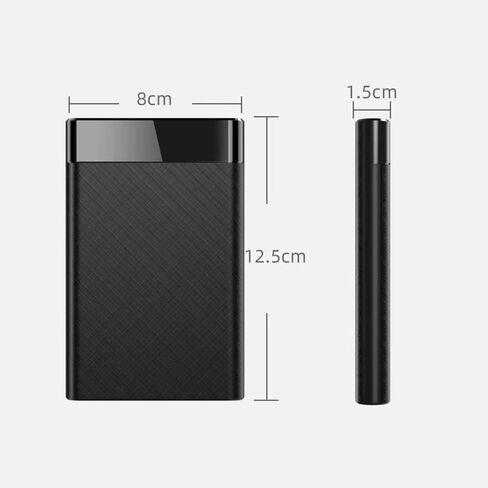 2.5'' External Hard Drive Enclosure USB 3.0 to SATA III Tool-Free External Hard Drive Case for 7mm/9.5mm 2.5 inch SSD HDD with UASP Compatible with WD Toshiba Samsung Hitachi PS4 PC TV in Kuwait