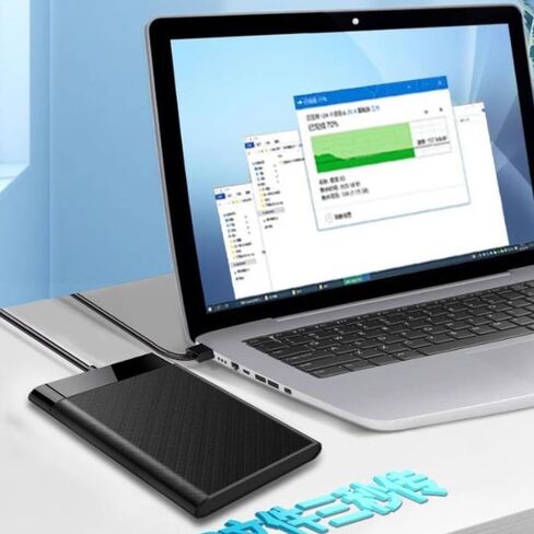 2.5'' External Hard Drive Enclosure USB 3.0 to SATA III Tool-Free External Hard Drive Case for 7mm/9.5mm 2.5 inch SSD HDD with UASP Compatible with WD Toshiba Samsung Hitachi PS4 PC TV in Kuwait