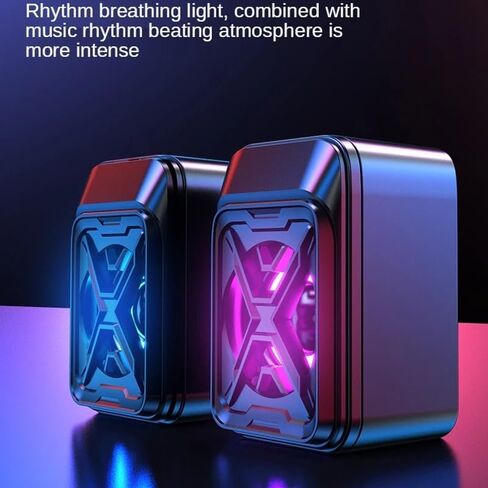 مكبر صوت صغير لسطح المكتب مع أضواء LED متوهجة ومكبرات صوت ملونة لصوت الكمبيوتر المحمول in Kuwait