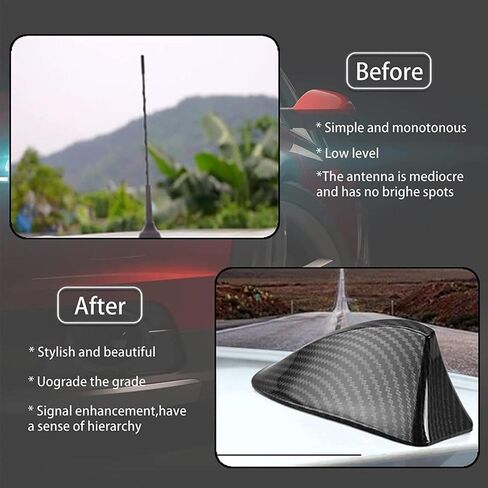 Car Shark Fin Antenna Cover for GMC Terrain 2010 2011 2012 2013 2014 2015 2018 2019 2020 2021 2022 2023, Roof Antenna Caps Roof Aerial Base Roof Aerial Covers Exterior Decor Accessories in Kuwait