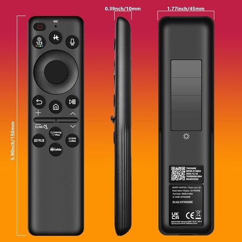 BN59-01480A / TM2360E AI Voice Remote Control with Rechargeable Solar Cell for Samsung TV,Compatible with Samsung 2023-2025 Neo QLED 8K Smart TVs, HDR Ultra HD in Kuwait