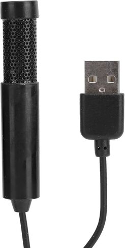 ميكروفون SUNGOOYUE USB، ميكروفون مكثف متعدد الاتجاهات للكمبيوتر المحمول مع غلاف ممتص للصوت مقاوم للغبار، لـ 8 10 OS X MSN Skype QQ (أسود) in Kuwait