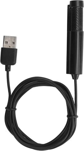 ميكروفون SUNGOOYUE USB، ميكروفون مكثف متعدد الاتجاهات للكمبيوتر المحمول مع غلاف ممتص للصوت مقاوم للغبار، لـ 8 10 OS X MSN Skype QQ (أسود) in Kuwait