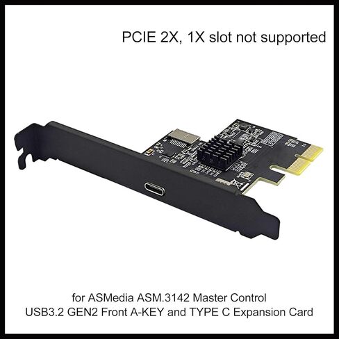 Pomya USB 3.2 Gen 2 Expansion Card with TypeC & TypeE Ports, 10Gbps High Speed PCIe Card for 10/11, Plug and Play, ASM3142 Chip in Kuwait