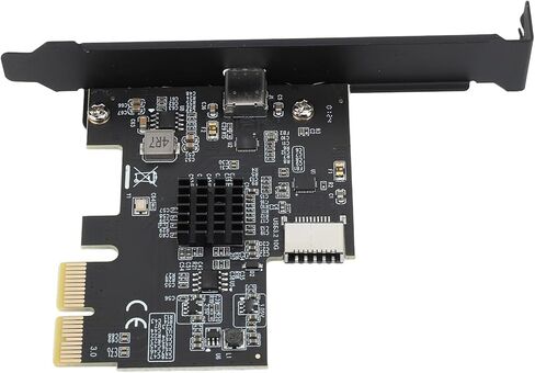 Pomya USB 3.2 Gen 2 Expansion Card with TypeC & TypeE Ports, 10Gbps High Speed PCIe Card for 10/11, Plug and Play, ASM3142 Chip in Kuwait