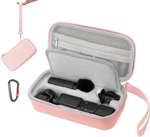 AMAZEAR Portable Carry Case for DJI OSMO Pocket 4 / Xtra Muse, Pocket4 Accessories Hard Shell Bag for Protection, Storage, Organizer, with Shoulder Strap, Black in Kuwait