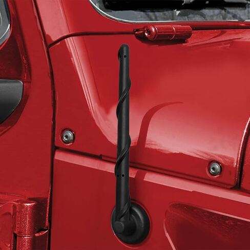 هوائي لسيارة Jeep Wrangler Gladiator JL JK JT Rubicon Sahara 2007-2025، استبدال هوائي Jeep Wrangler Unlimited Sport 4xe Willys Mojave القصير، ملحقات Jeep Wrangler Gladiator مقاس 7 بوصات in Kuwait