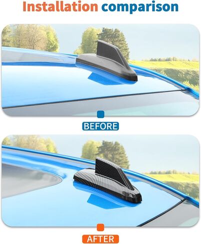 JeCar Carbon Fiber Shark Fin Antenna Cover Trim for 2019-2025 Chevrolet Silverado/Suburban/Tahoe/GMC-Yukon/GMC-Sierra/Cadillac Escalade in Kuwait