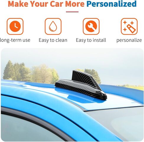 JeCar Carbon Fiber Shark Fin Antenna Cover Trim for 2019-2025 Chevrolet Silverado/Suburban/Tahoe/GMC-Yukon/GMC-Sierra/Cadillac Escalade in Kuwait