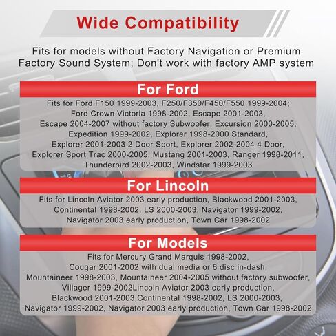 Radio Wiring Harness Connector for Ford 1999-2006 F150/F250 Ranger Explorer Escape, 2001-2003 Mustang, 1998-2005 Lincoln Mercury in Kuwait