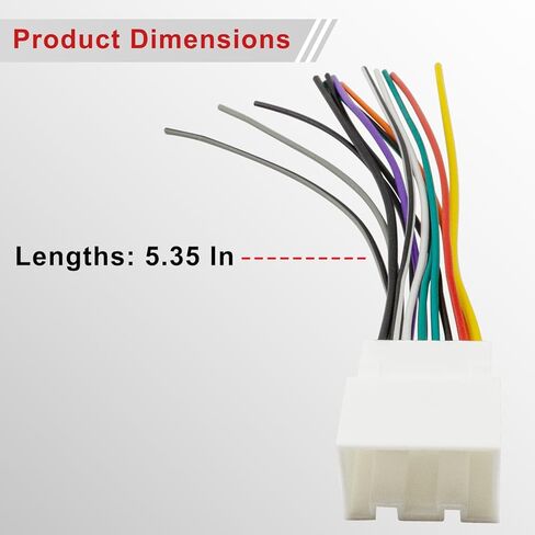 Radio Wiring Harness Connector for Ford 1999-2006 F150/F250 Ranger Explorer Escape, 2001-2003 Mustang, 1998-2005 Lincoln Mercury in Kuwait