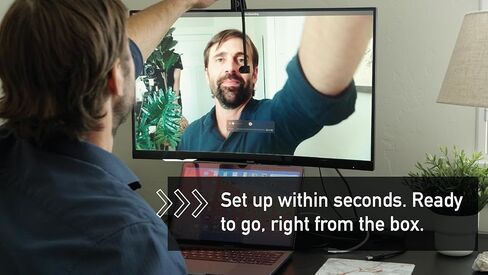 Center Cam V2 Center-Mounted Webcam — The Original Eye Contact Webcam, 1080p HD, Flexible Arm, for Zoom/Teams/Meet, Mac/PC/Linux in Kuwait