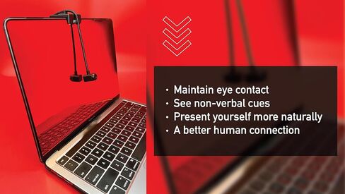 Center Cam V2 Center-Mounted Webcam — The Original Eye Contact Webcam, 1080p HD, Flexible Arm, for Zoom/Teams/Meet, Mac/PC/Linux in Kuwait