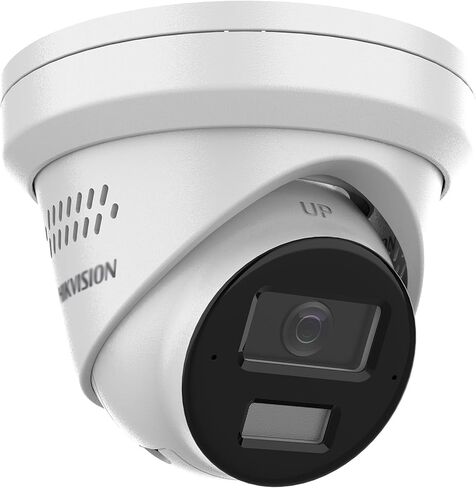 كاميرا DS-2CD2343G2-LI2U/SL 4MP AcuSence PoE IP Turret مع ميكروفون/مكبر صوت، ضوء ستروب وتحذير مسموع، ضوء هجين ذكي، أضواء IR وأضواء بيضاء، IP67، عدسة 2.8 مم، متوافقة مع Hik Connect in Kuwait