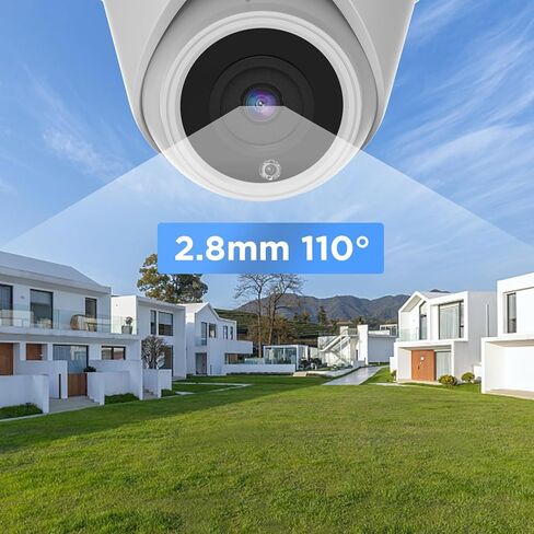 كاميرا مراقبة خارجية POE 4K 8MP UltraHD تجارية كاميرا مراقبة IP سلكية على شكل قبة مع ميكروفون مدمج للكشف عن المركبات البشرية IP67 مقاوم للطقس 100 قدم بالأشعة تحت الحمراء للرؤية الليلية موديل PD93A-4K-1 in Kuwait