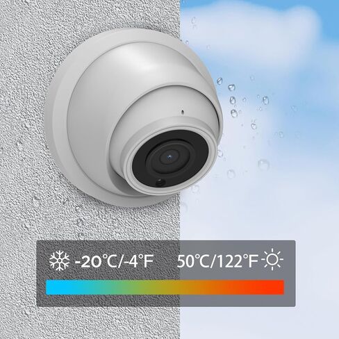 كاميرا مراقبة خارجية POE 4K 8MP UltraHD تجارية كاميرا مراقبة IP سلكية على شكل قبة مع ميكروفون مدمج للكشف عن المركبات البشرية IP67 مقاوم للطقس 100 قدم بالأشعة تحت الحمراء للرؤية الليلية موديل PD93A-4K-1 in Kuwait