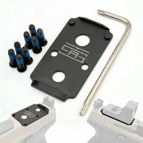 TSA® Adapter Plate for S&W® M&P® M2.0 C.O.R.E.2 – RMR® Footprint – Fits Trijicon® RMR®, Holosun® 407C 507C 508T – 7075 Type III Anodized Aluminum – Screws & Hex Key Included in Kuwait