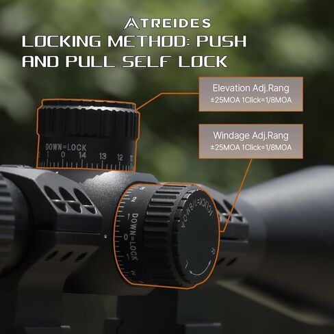 ATREIDES Dune 10-60X50 SFIR SFP Riflescope, 30mm Tube Hunting Optics with 20mm Rail Scope Rings in Kuwait