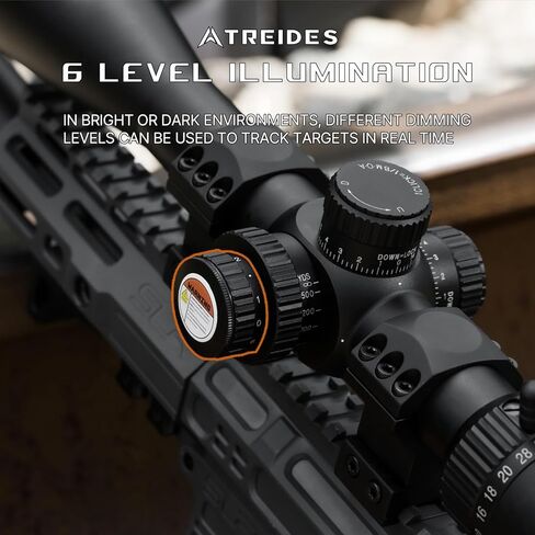 ATREIDES Dune 10-60X50 SFIR SFP Riflescope, 30mm Tube Hunting Optics with 20mm Rail Scope Rings in Kuwait