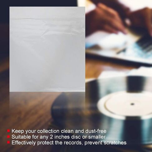 50 PCS 12 Inch Record Outer Sleeves - 0.08mm OPP Clear Protective Covers for LP Albums, Reusable Dust & Scratch Proof Storage Bags in Kuwait