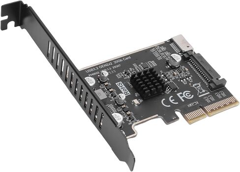 PUSOKEI PCI Express Expansion Card, USB 3.2 20Gbps Front Type C PCIe to USB Adapter with ASM3242 Chip, for High Speed Data Transfer and Broad Compatibility in Kuwait
