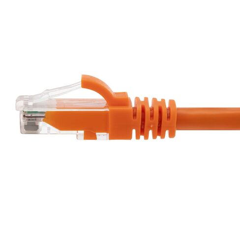 كابل توصيل NavePoint، CAT6، UTP، 24AWG/7*0.18 ملم، 10 قدم، 10 حزم، برتقالي in Kuwait