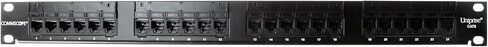 Commscope UNP-U-610-1U-24 760180042 Patch Panel, Cat6, 24-Port, 1U, Black in Kuwait