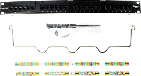 Commscope UNP-U-610-1U-24 760180042 Patch Panel, Cat6, 24-Port, 1U, Black in Kuwait