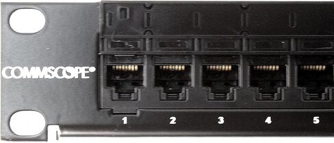 Commscope UNP-U-610-1U-24 760180042 Patch Panel, Cat6, 24-Port, 1U, Black in Kuwait