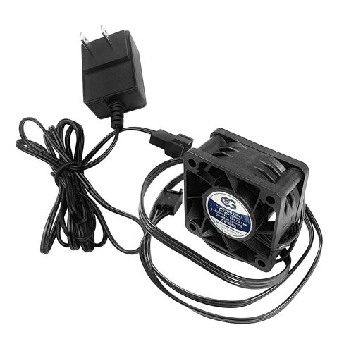 Coolerguys Waterproof IP67 Fan & 12V Power Supply Bundle – High-Speed 40x20mm Fan with AC to DC Adapter (100-240V to 12V 1A, 3-Pin/4-Pin Connector) in Kuwait