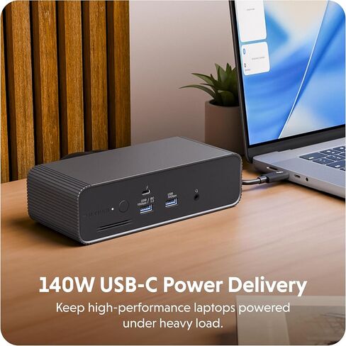HyperDrive Next Thunderbolt 5 Dock with SSD Enclosure — 120Gbps Computer Docking Station with Triple 4K Display, Thunderbolt Share, M.2 PCIe Gen4 Slot, AI Module Support, USB-A, 2.5G Ethernet in Kuwait