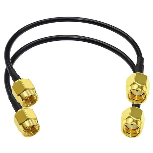 TUOLNK SMA Cable RG58 SMA Male to RP-SMA Male Extension Cable 12inch(30cm) Pigtail for Wireless Network Device 2Pcs in Kuwait