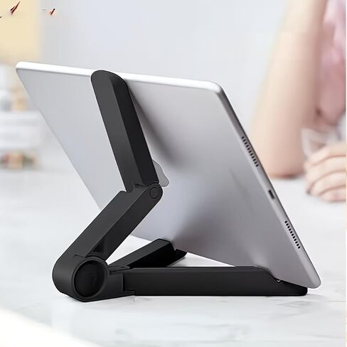 Adjustable Tablet & Phone Desktop Stand, Portable Non-Slip Tripod Support, Ideal for iPhone, iPad mini and Air – Versatile Holder for Viewing, Working & Streaming in Kuwait
