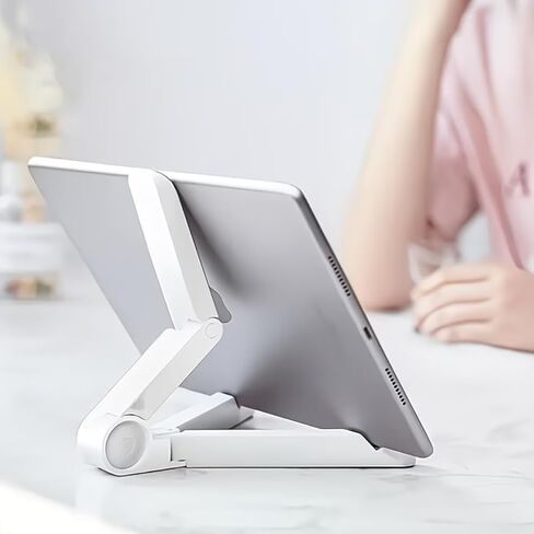 Adjustable Tablet & Phone Desktop Stand, Portable Non-Slip Tripod Support, Ideal for iPhone, iPad mini and Air – Versatile Holder for Viewing, Working & Streaming in Saudi Arabia