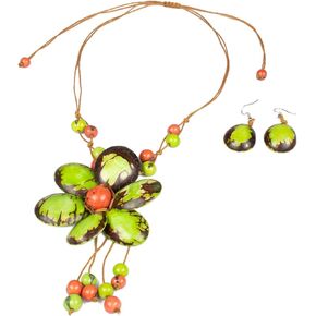 Necklace Tagua - handmade necklace women - with adjustable cord