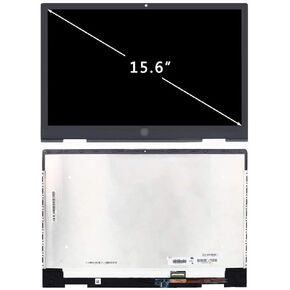 Replacement L53868-001 L88227-001 for HP Envy X360 15-DS1063CL 15-DS1077NR 15-DS1010WM 15-DS1097NR 15-DS1086NR 15-DS1083CL LCD Display Touch Screen Assembly Bezel FHD 15.6"