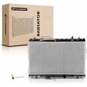 A-Premium Engine Coolant Radiator with Transmission Oil Cooler Compatible with Hyundai Elantra 2001-2006 Tiburon 2003-2008 2.0L 2.7L, Automatic Transmission, Replace# 253102C106