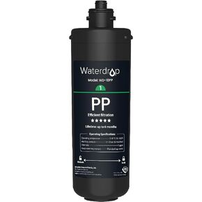 Waterdrop WD-10PP Under Sink Water Filter, Replacement for Waterdrop TSA & TSB &TSB-CM 3-stage Under Sink Water Filter System