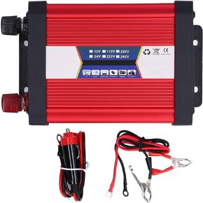 1000W 12V/24V to 110V/220V AC Converter Car Inverter Modified Sine Vehicle Power USB Charger Converter Adapter for Truck/RV Power Converter Car(12V to 110V)