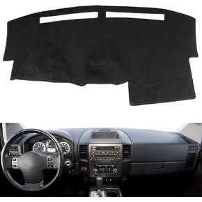 Dash Cover Dashboard Cover Mat Pad for Nissan Titan 2004-2012/ Armada 2004-2007, w/o Sensor w/o NAVI Cutout (Black) Y30