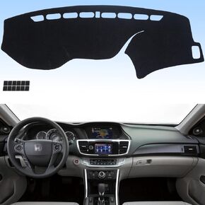 Dashboard Cover Flannel Dash Mat Custom Compatible with 2013 2014 2015 2016 2017 Honda Accord, Anti-Glare, Anti-Reflection, No Peculiar Smell