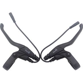 E-Bike Brake Lever, Brake Grips for Electric Bike or E Scooter,Ebike Accessories Cut Off Power When Brakes Ebike Parts (2PIN Waterproof Connector 20cm)