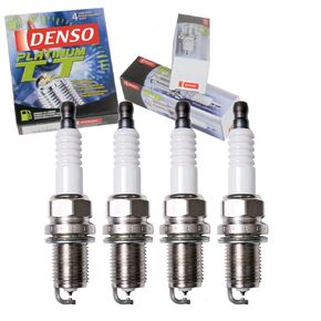 Sixity Auto 4 pc DENSO Platinum TT Spark Plugs compatible with Toyota Corolla 1.6L 1.8L L4 1993-2008