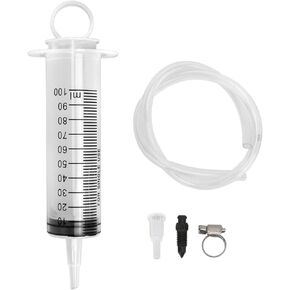 Hydraulic Disc Brake Bleed Kit, Motorcycle Disc Brake Bleed Kit, 100ml Syringe 50cm Hose, Lightweight & Durable Brake Bleed Kit for Motorbikes Scooters Quads