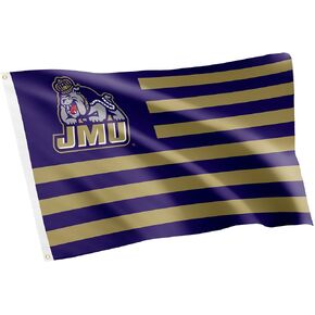 Desert Cactus James Madison University Flag Dukes JMU Flags Banners 100% Polyester Indoor Outdoor 3x5 (Style Q)