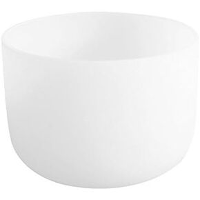 F Note Heart Chakra Frosted Quartz Crystal Singing Bowl 9 inch mallet & o-ring included