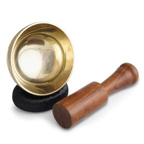 Singing Bowls Set/Meditation Sound Bowl for Energy Healing, Mindfulness, Yoga, Chakra Balancing- Unique Handcrafted Tibetan Humming Bowl with Mallet, Silk Pouch & Cushion in Kuwait