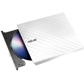 ASUS LITE Portable USB 2.0 Slim 8X DVD/ Burner +/- Rewriter External Drive, Compatible with both Mac & Windows, White (SDRW-08D2S-U/W/G/ACI/AS)